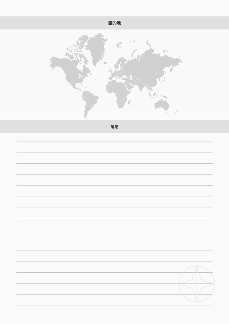 旅行目的地笔记